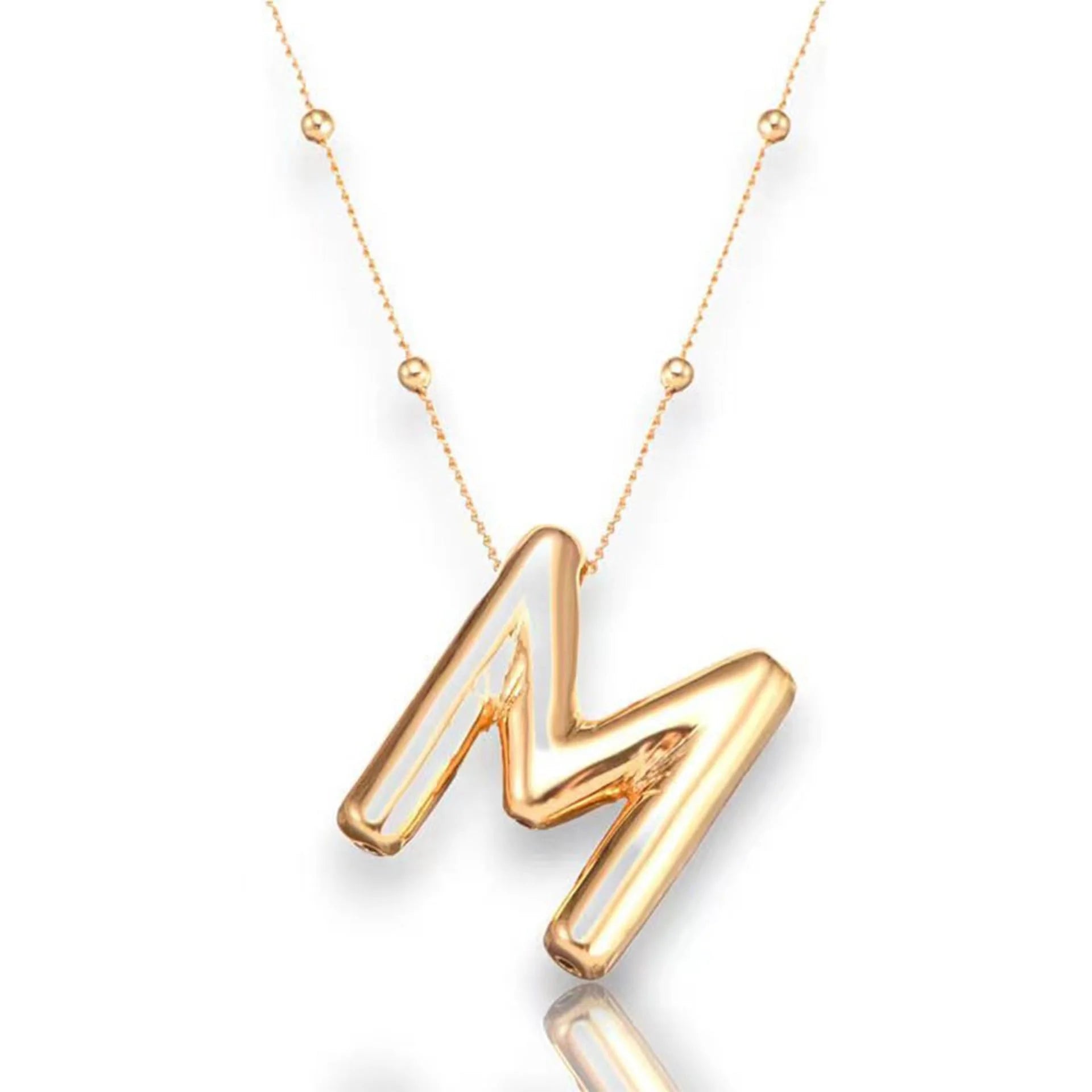 Balloon Initial Necklace