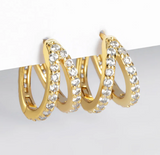Gold Double Hoop Earrings
