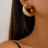 Hayden Hoop Statement Earrings