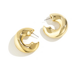 Hayden Hoop Statement Earrings
