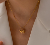 Maria Bow Pendant Necklace