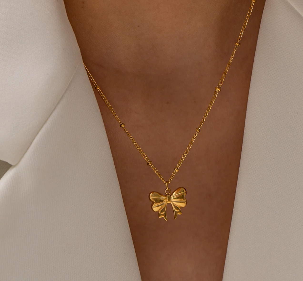 Maria Bow Pendant Necklace