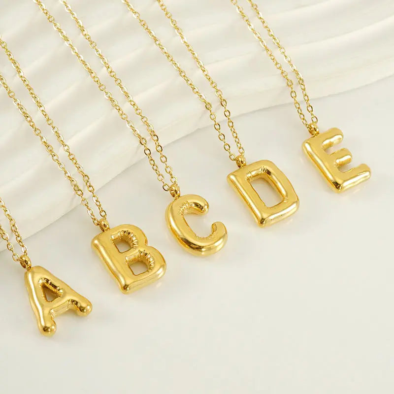 Balloon Initial Necklace