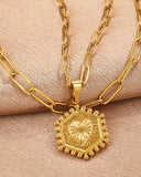 Jenna Layered Initial Necklace