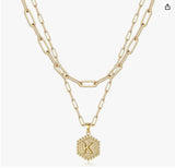 Jenna Layered Initial Necklace