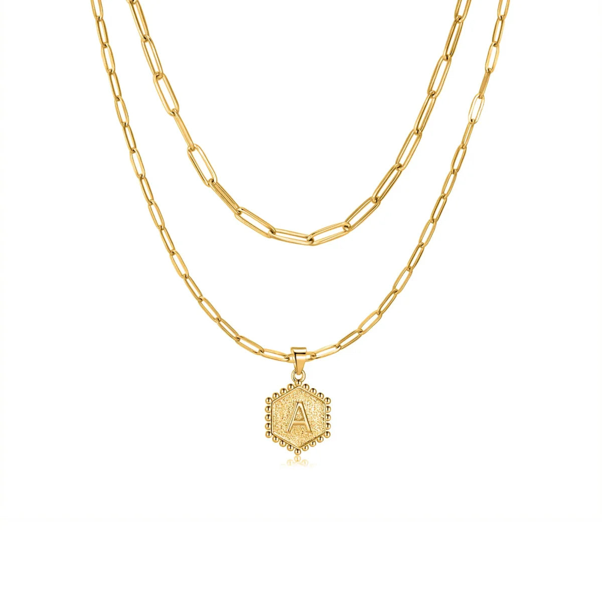 Jenna Layered Initial Necklace