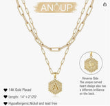 Jenna Layered Initial Necklace