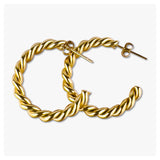 Twisted Hoop Earrings