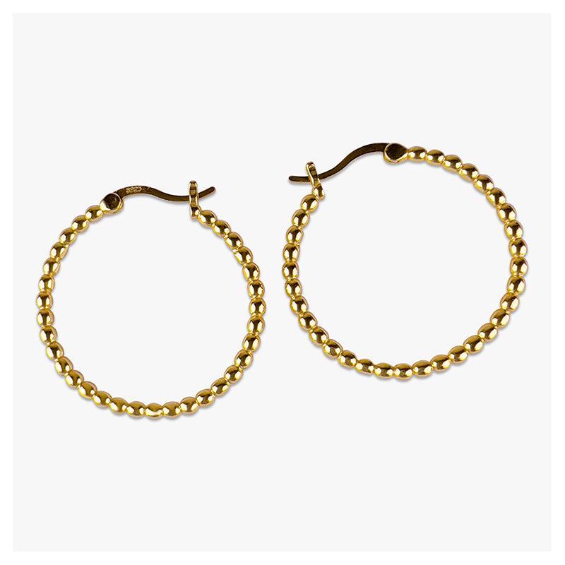 Leanne Hoop Earrings 925 Sterling Silver