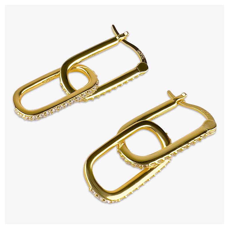 Gianna Hoop Earrings 925 Sterling Silver