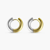 Two Tone Hoop Earrings