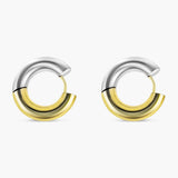 Two Tone Hoop Earrings