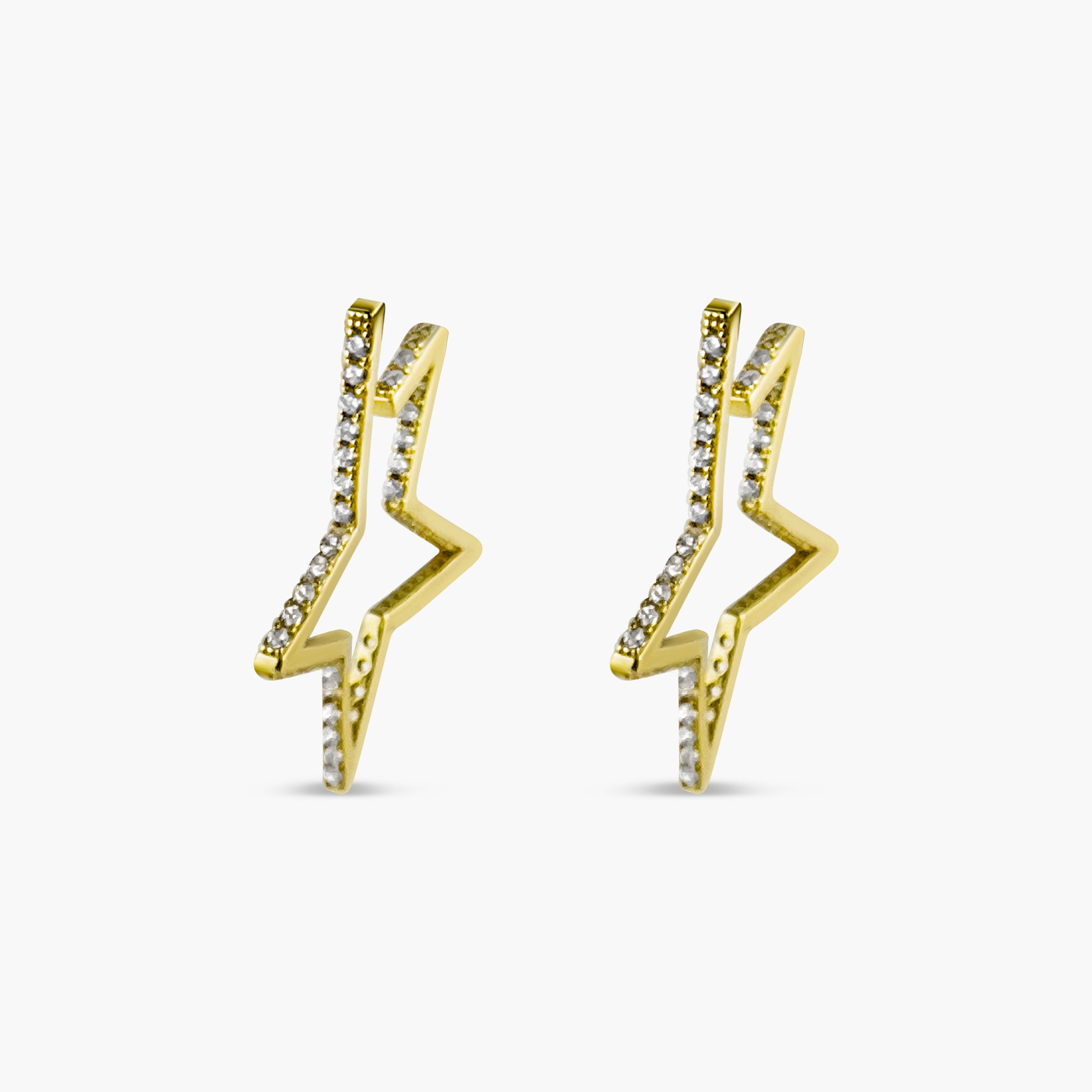 Star Studded 925 Sterling Silver Hoop Earrings