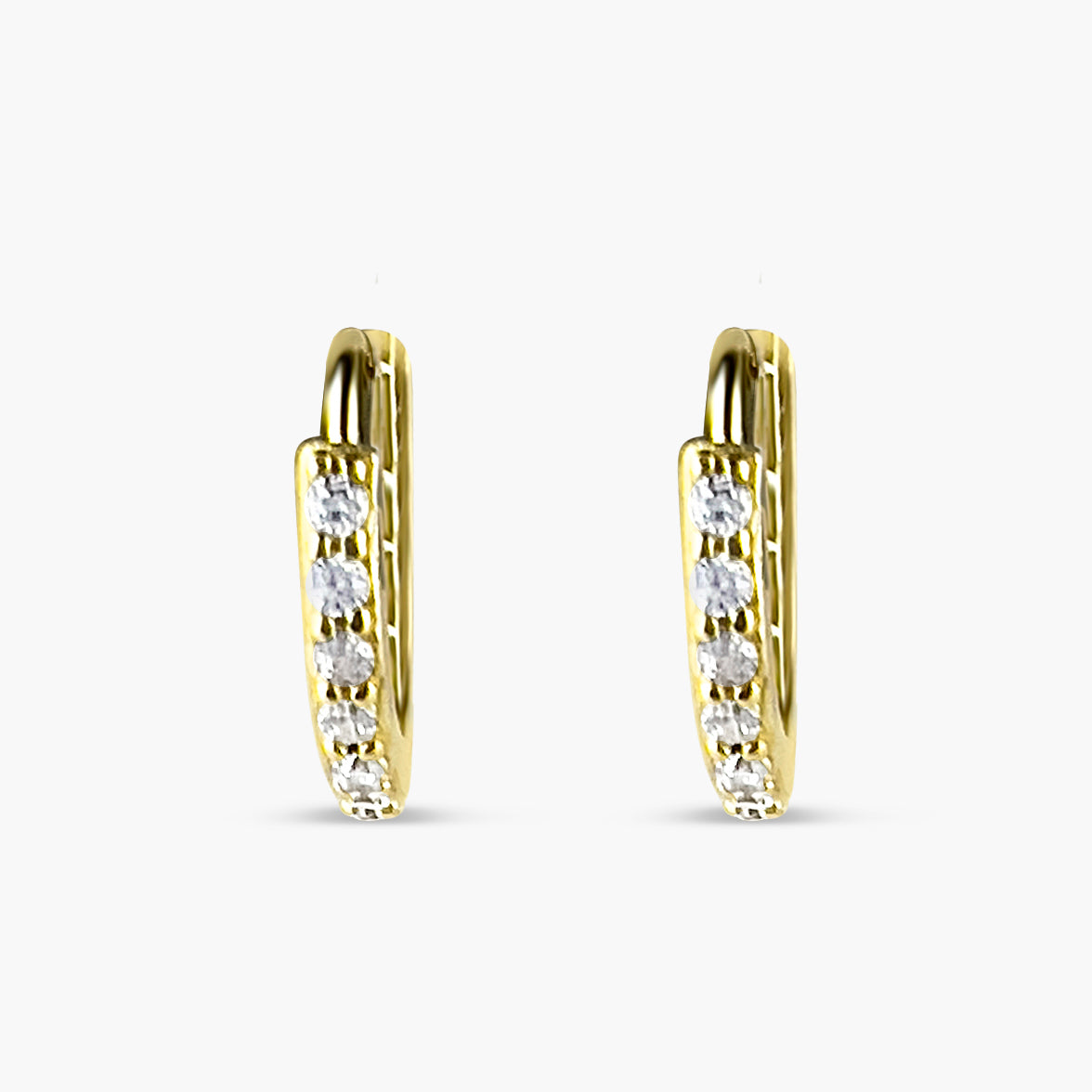 Ava Huggie Hoop Earrings 925 Sterling Silver