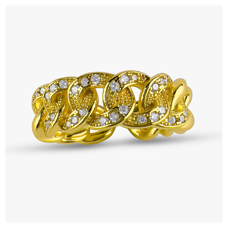Cuban Link Chain Ring