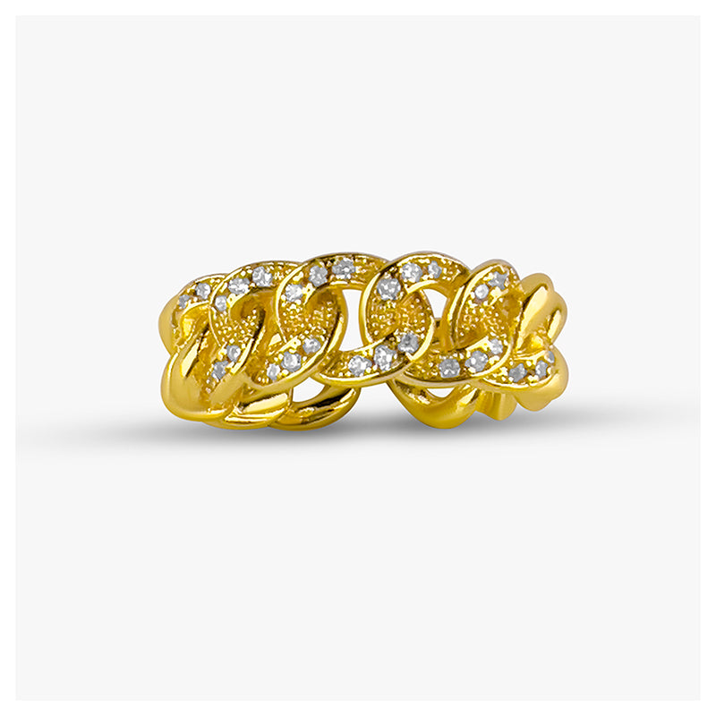 Cuban Link Chain Ring