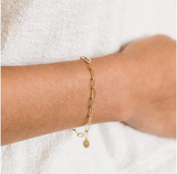 Link Chain Initial Bracelet