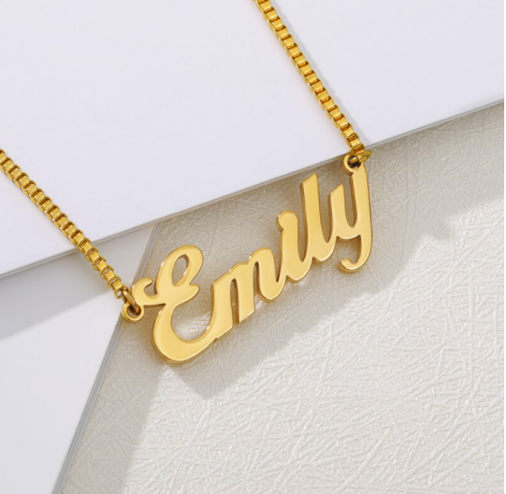 Bold Pendant Name Necklace