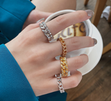 Cuban Link Chain Ring