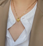 Savannah Paperclip Pendant Necklace