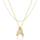 Dena Bubble Initial Necklace