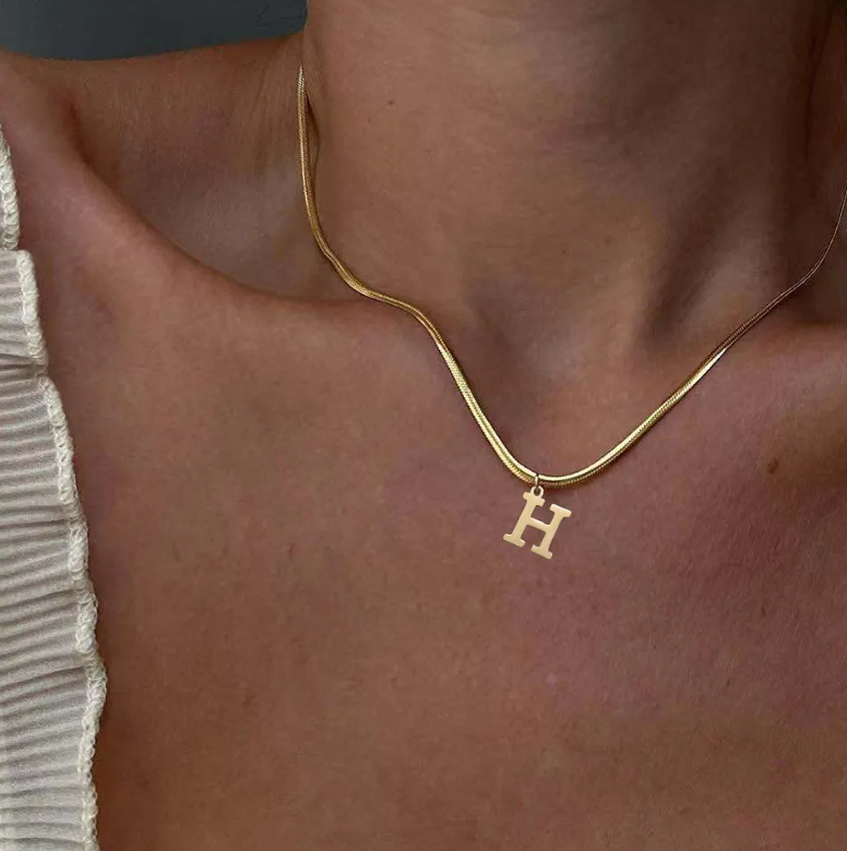 Misty Initial Statement Necklace