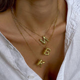 Dena Bubble Initial Necklace