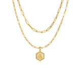 Jenna Layered Initial Necklace