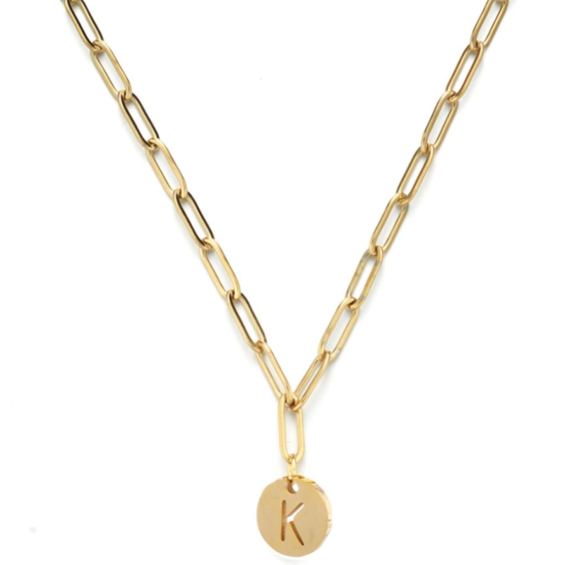 Link Chain Initial Name Necklace