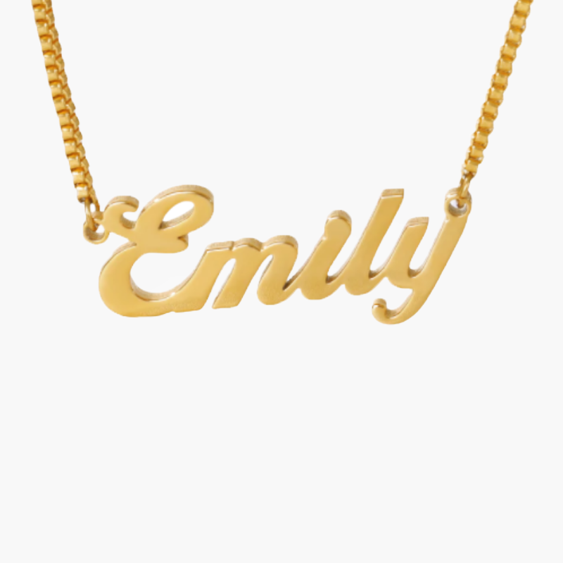 Bold Pendant Name Necklace